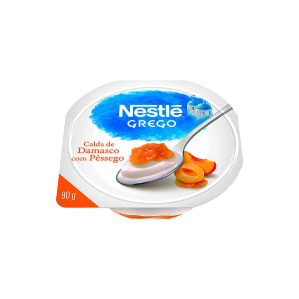 Iogurte Nestlé Integral Grego Calda Damasco com Pêssego 90g