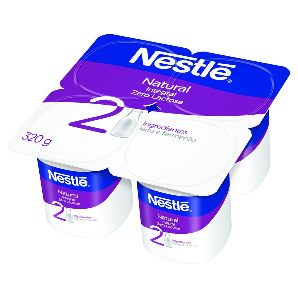 Encontraproduto.com.br - Iogurte Nestlé Natural Integral Zero Lactose Bandeja 320g