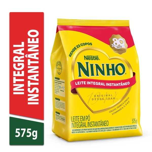 Encontraproduto.com.br - Leite em Pó Ninho Integral Instantâneo Sachê 575g