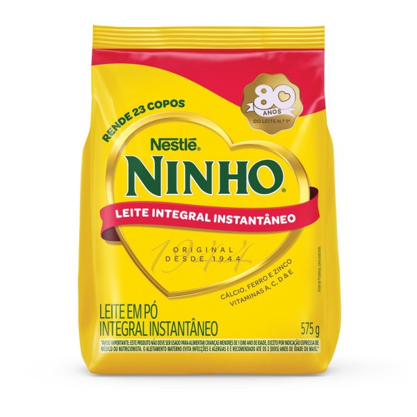 Encontraproduto.com.br - Leite em Pó Ninho Integral Instantâneo Sachê 575g