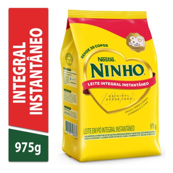 Encontraproduto.com.br - Leite em Pó Ninho Integral Instantâneo Sachê 975g