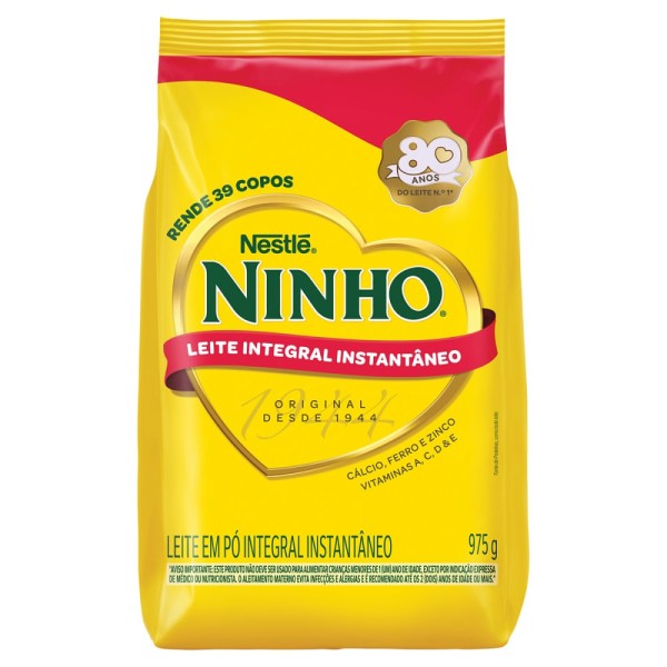 Encontraproduto.com.br - Leite em Pó Ninho Integral Instantâneo Sachê 975g