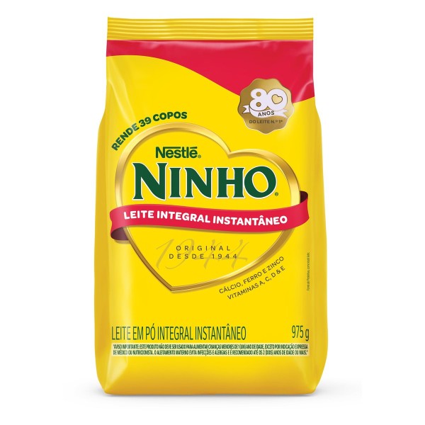 Encontraproduto.com.br - Leite em Pó Ninho Integral Instantâneo Sachê 975g