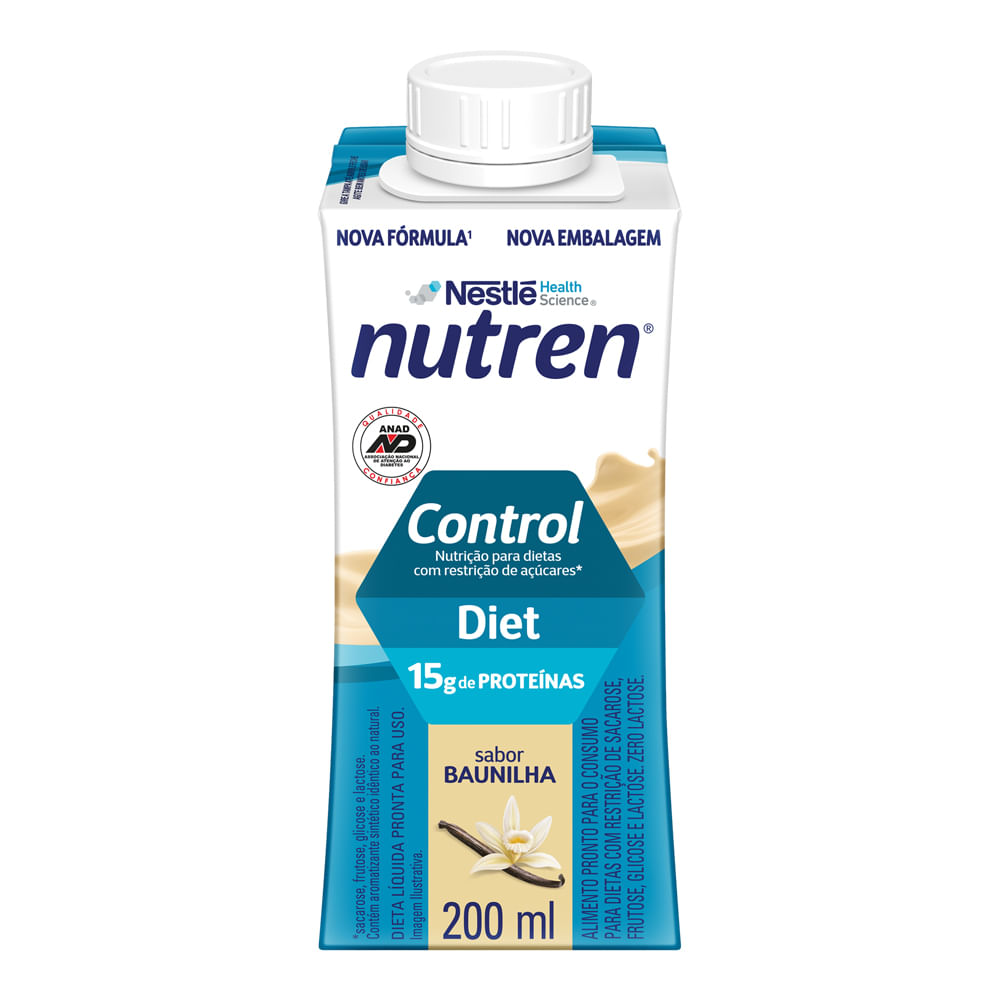 Encontraproduto.com.br - Complemento Alimentar Líquido Nutren Control Baunilha Diet 200ml
