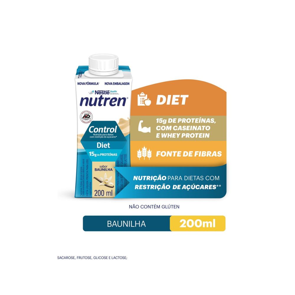 Encontraproduto.com.br - Complemento Alimentar Líquido Nutren Control Baunilha Diet 200ml
