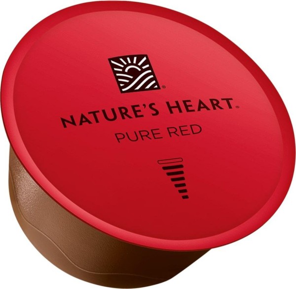 Encontraproduto.com.br - Chá Pure Red sem Açúcar Sabor Hibisco e Suco de Cranberry Natures Heart Caixa com 6 Cápsulas 60g
