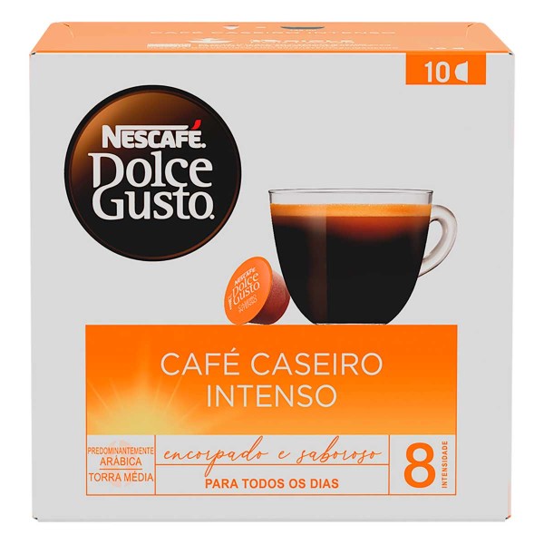 Encontraproduto.com.br - Café Dolce Gusto Caseiro Intenso com 10 Cápsulas 80g