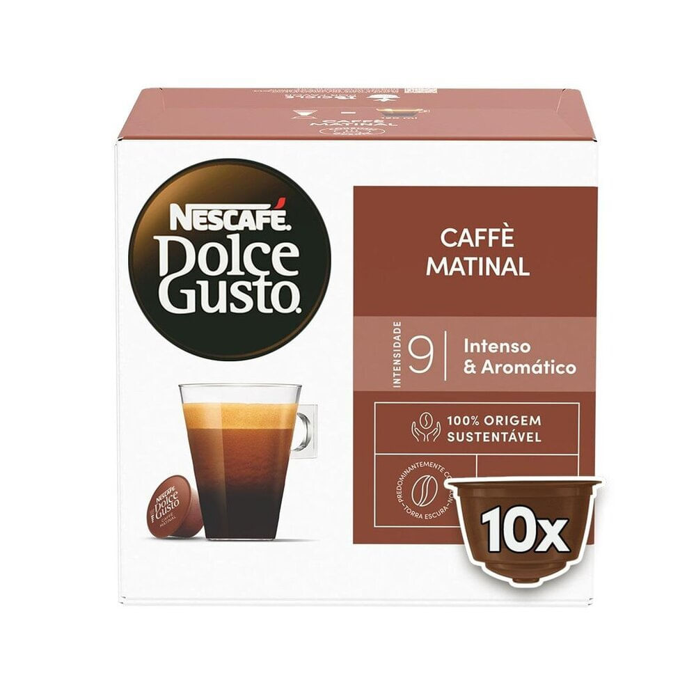 Encontraproduto.com.br - Cápsula de Café Nescafé Dolce Gusto Caffe Matinal 80g Com 10 Cápsulas