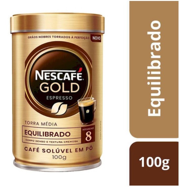 Café NESCAFÉ GOLD ESPRESSO Intensidade 8 Lata 100g