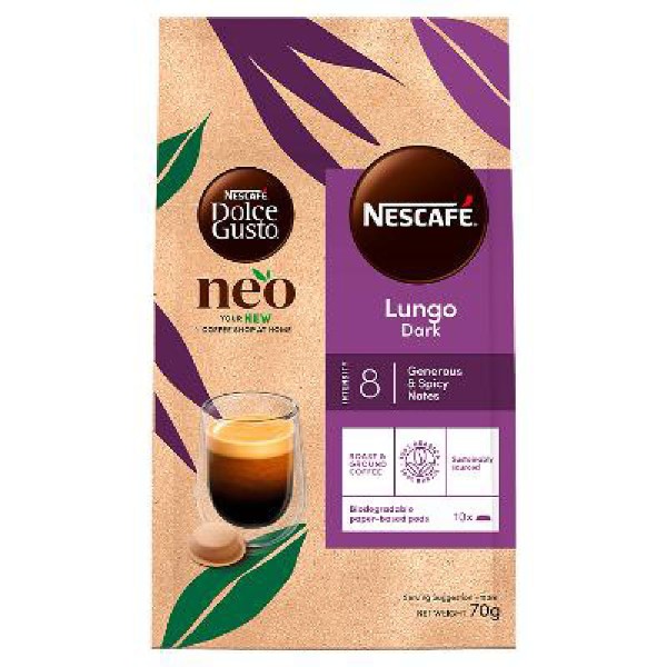 Encontraproduto.com.br - Café Dolce Gusto Lungo Dark Neo 10 Cápsulas