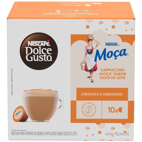 Café em Cápsula NESCAFÉ DOLCEGUSTO Cappuccino Doce de leite 10 Cápsulas 170g