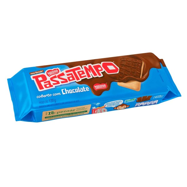 Encontraproduto.com.br - Biscoito Passatempo Coberto com Chocolate 120 g