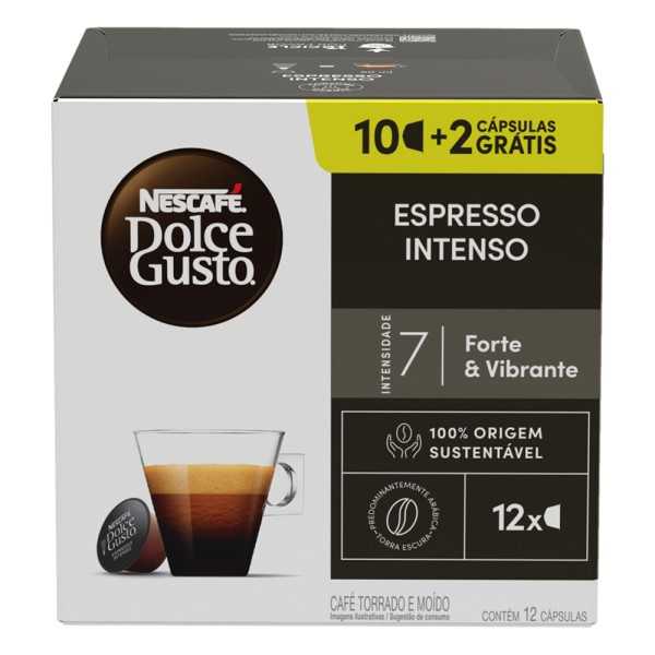 Encontraproduto.com.br - Cápsula Espresso Intenso Dolce Gusto 12 Unidades 96g