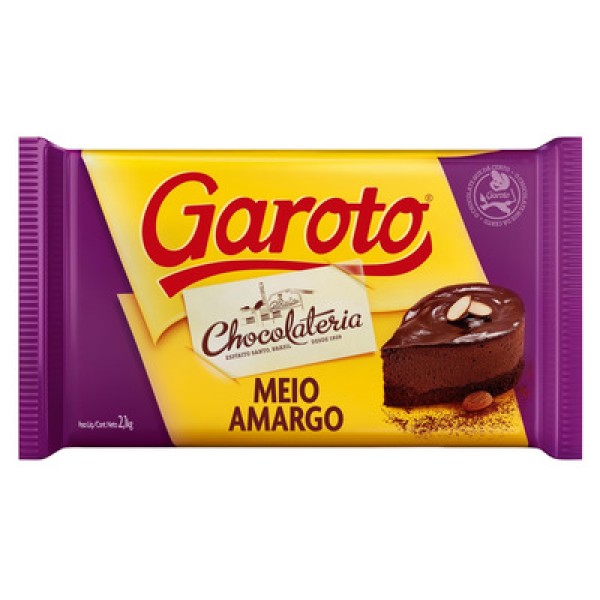 Encontraproduto.com.br - Barra de Chocolate Meio Amargo 2,1kg - Garoto