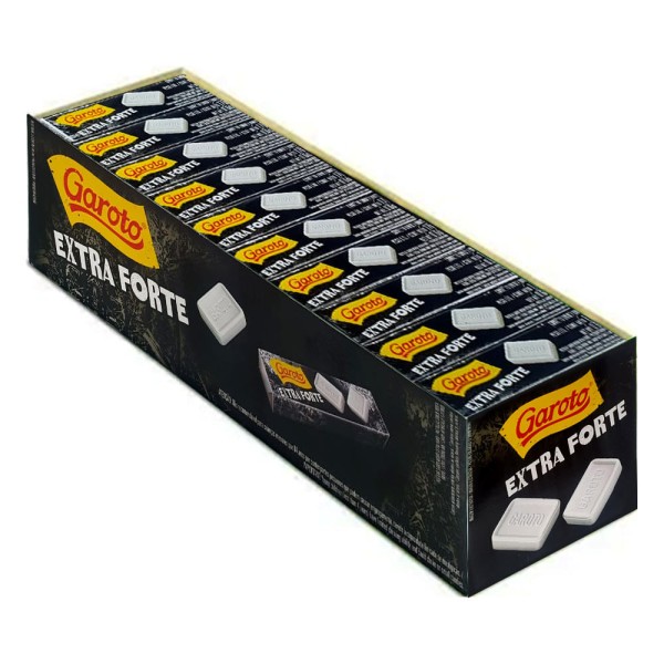 Encontraproduto.com.br - Pastilha Garoto Menta Extra Forte 17g - Embalagem Com 40 Unidades