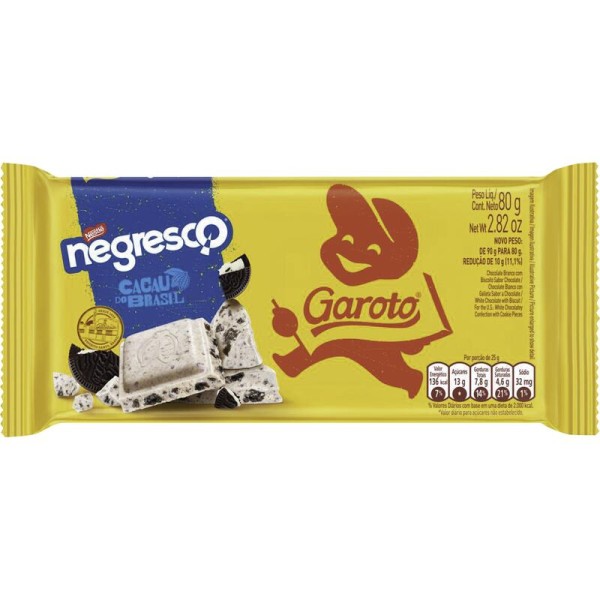 Chocolate Garoto Negresco Unidade com 80g