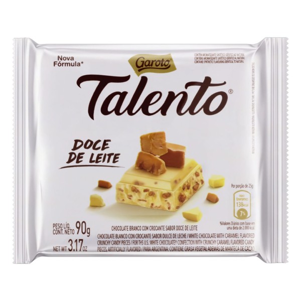 Chocolate Talento Ao Leite 90g