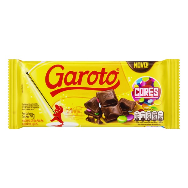 Chocolate Garoto Cores 90g