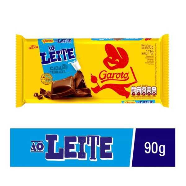 Encontraproduto.com.br - Chocolate Garoto Ao Leite 90g