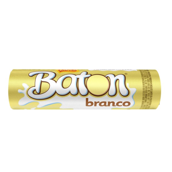 Encontraproduto.com.br - Chocolate Baton Garoto Branco Display com 30 unidades