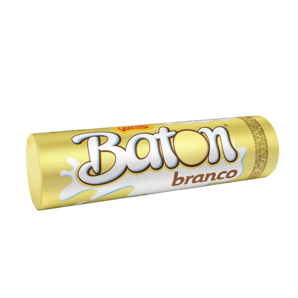 Encontraproduto.com.br - Chocolate Baton Garoto Branco Display com 30 unidades