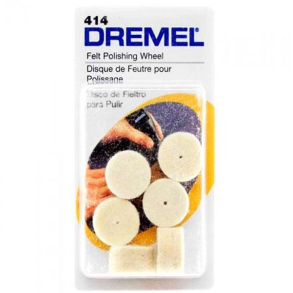 Encontraproduto.com.br - Disco de Feltro Dremel 6 Peças 1/2