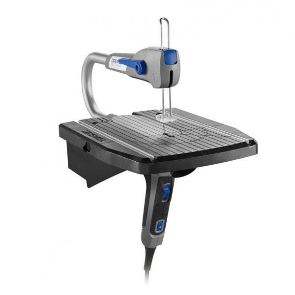 Encontraproduto.com.br - Serra Tico-tico de Bancada com 2 Acoplamentos Maleta e 10 Acessórios Moto-Saw 70W 2500RPM Dremel Cinza 220V - F013MS20NC - Bosch