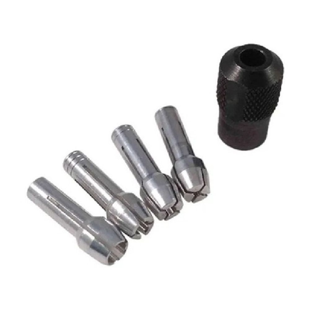 Kit De Mandril e Pinças Para Micro Retíficas Com 5 Peças Modelo 4485 Dremel
