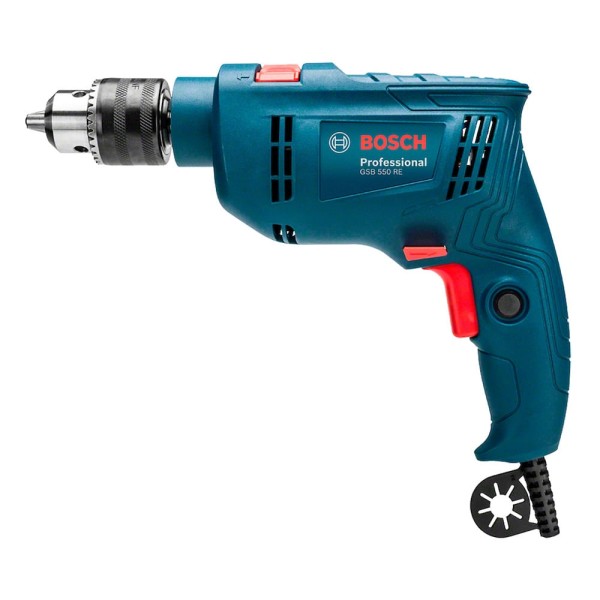 Encontraproduto.com.br - Furadeira de Impacto 1/2 GSB550-RE 550W com 14 Brocas Bosch