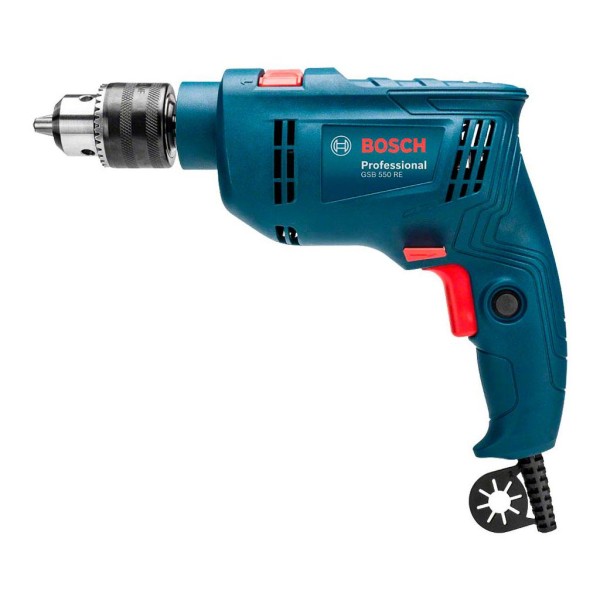 Encontraproduto.com.br - Furadeira de Impacto 1/2 GSB550-RE 550W com 14 Brocas Bosch
