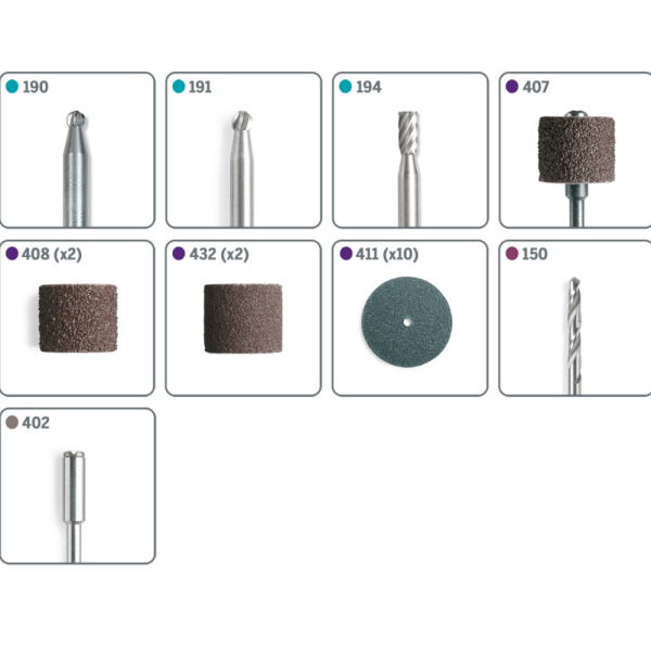 Encontraproduto.com.br - Acessórios Para Esculpir Madeira Dremel 733 Kit com 20 Peças