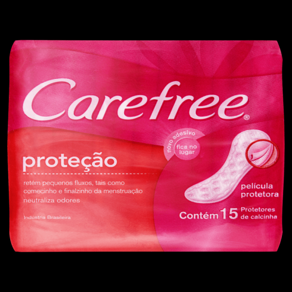 Encontraproduto.com.br - Protetor Diário sem Abas Carefree Proteção Pacote 15 Unidades
