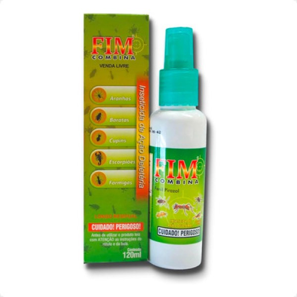 Encontraproduto.com.br - Fim Combina Spray Inseticida Para Insetos Rawell - 120ml