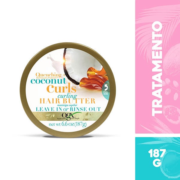 Encontraproduto.com.br - Manteiga Capilar Hidratante OGX Coconut Curls 187 grs