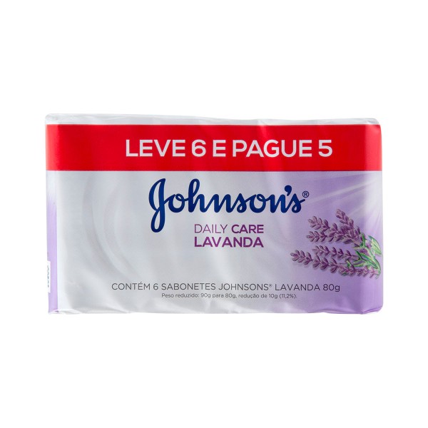 Encontraproduto.com.br - Sabonete Johnsons Lavanda Leve 6 Pague 5 com 80g