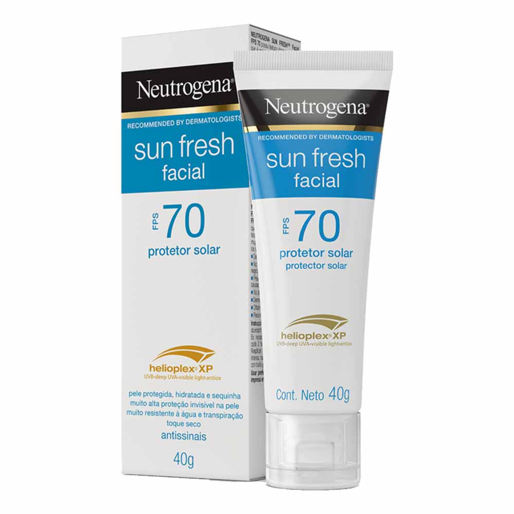 Encontraproduto.com.br - Protetor Solar Facial Sun Fresh FPS 70 Neutrogena - 40g