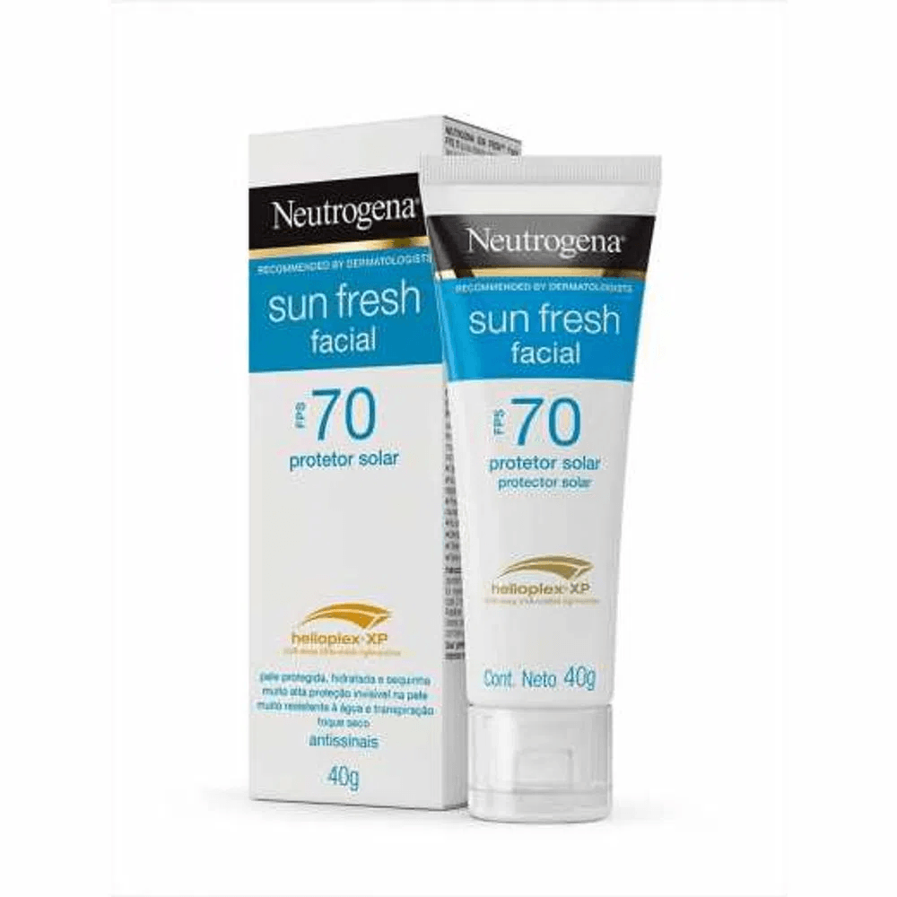 Encontraproduto.com.br - Protetor Solar Facial Sun Fresh FPS 70 Neutrogena - 40g