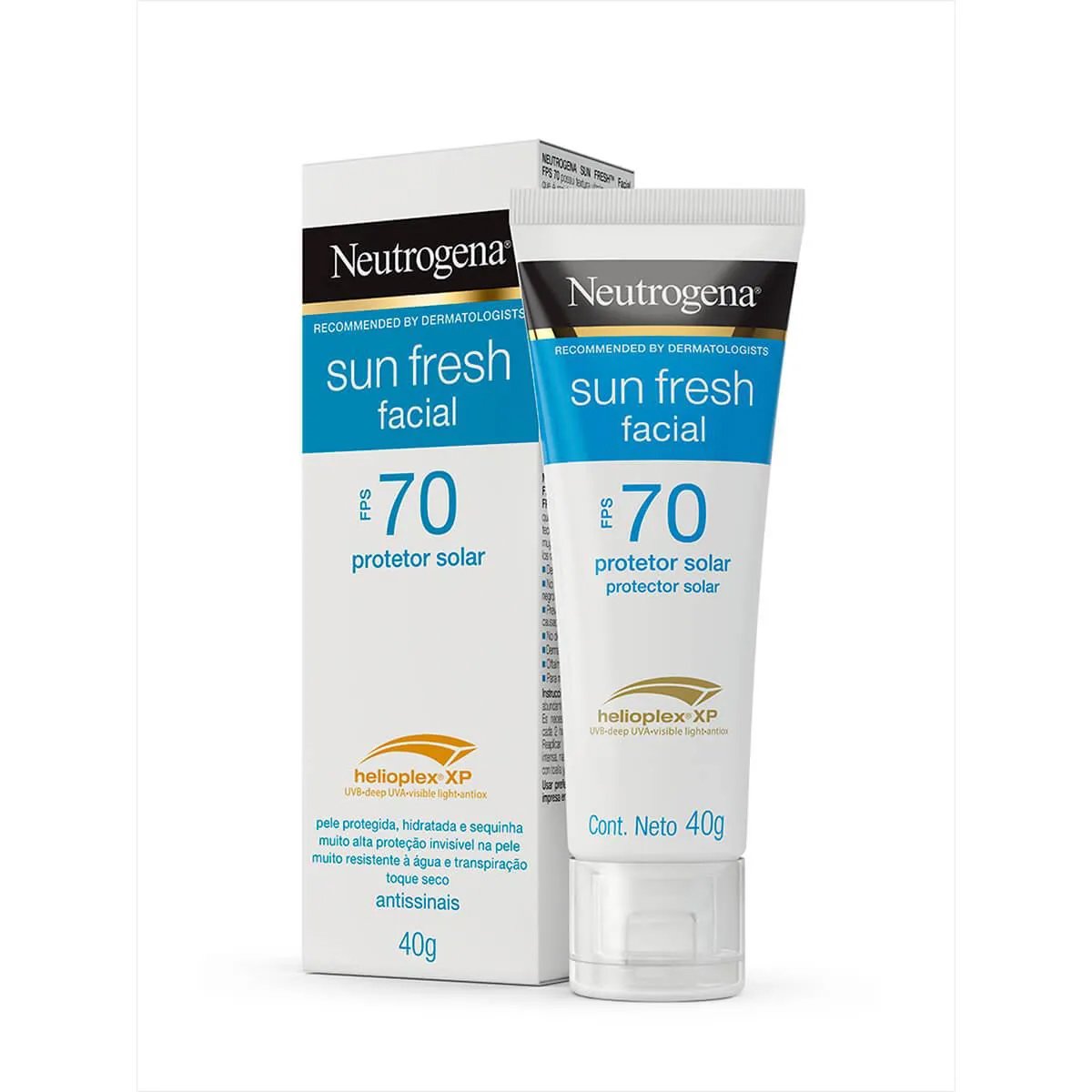 Encontraproduto.com.br - Protetor Solar Facial Sun Fresh FPS 70 Neutrogena - 40g