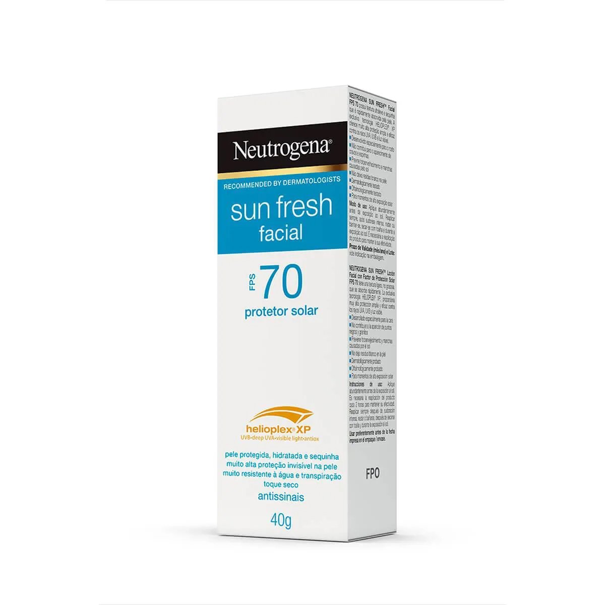 Encontraproduto.com.br - Protetor Solar Facial Sun Fresh FPS 70 Neutrogena - 40g
