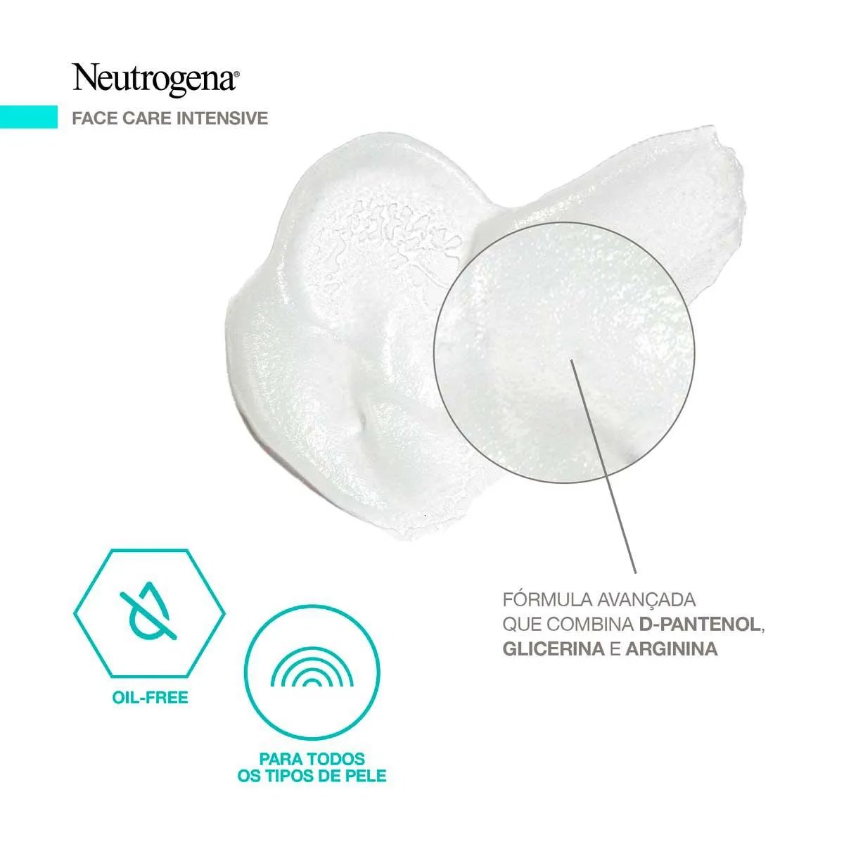 Encontraproduto.com.br - Hidratante Facial Neutrogena Face Care Intensive Matte 3 em 1 Pote 100g