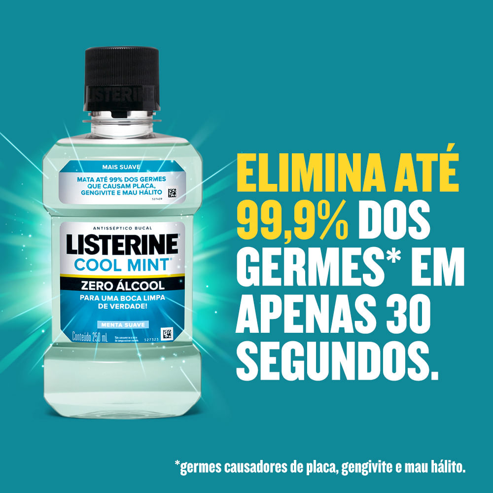 Encontraproduto.com.br - Kit Enxaguante Bucal Listerine Cool Mint 500ml + 250ml