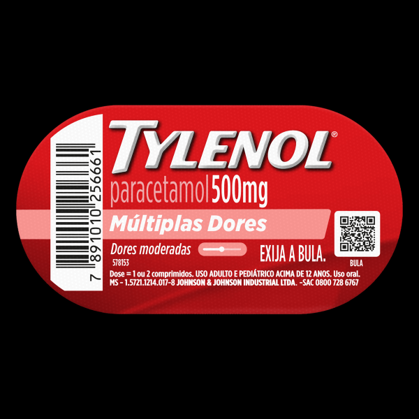 Encontraproduto.com.br - Tylenol 500mg Com 4 Comprimidos Revestidos