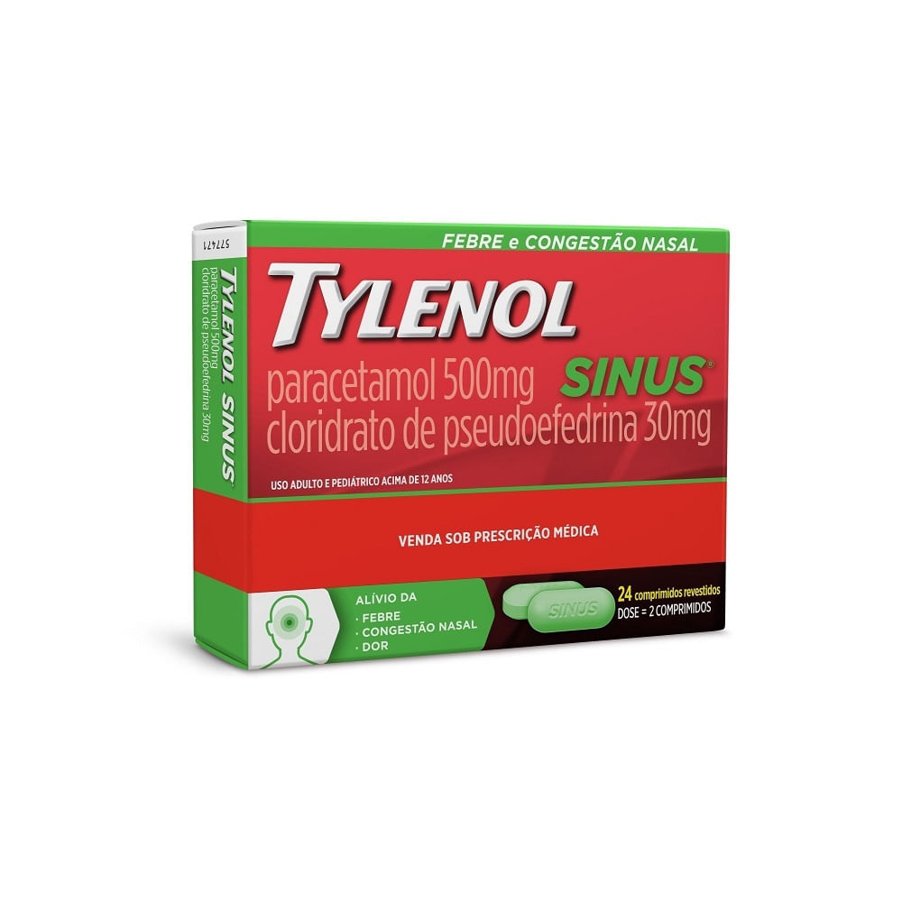 Encontraproduto.com.br - Tylenol Sinus 24 Comprimidos Revestidos