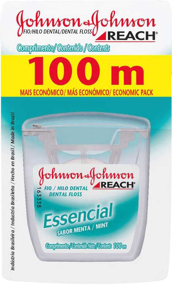 Encontraproduto.com.br - Fio Dental Johnsons Reach Essencial 100 Metros