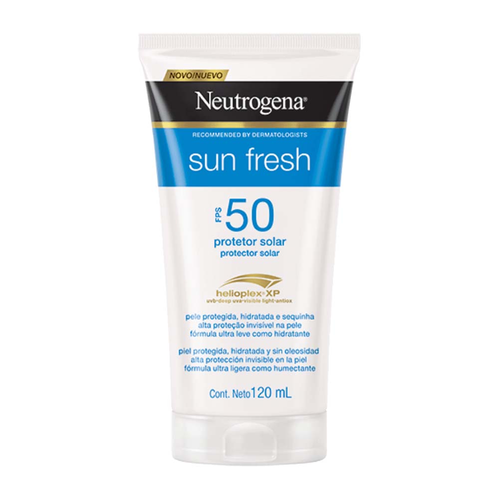 Encontraproduto.com.br - Protetor Solar Neutrogena Sun Fresh FPS50 Frasco 120ml