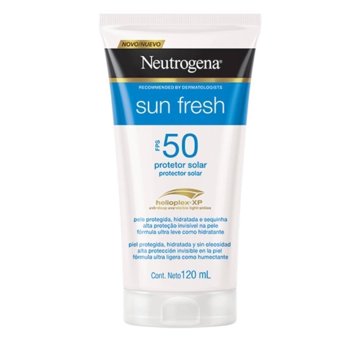 Encontraproduto.com.br - Protetor Solar Neutrogena Sun Fresh FPS50 Frasco 120ml