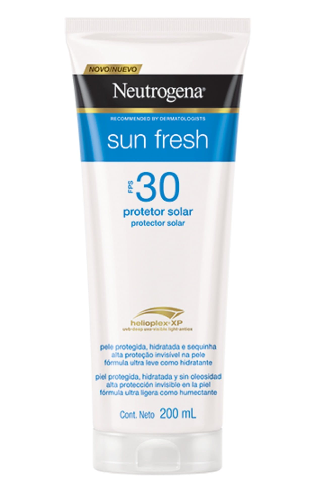 Encontraproduto.com.br - Protetor Solar Neutrogena Sun Fresh FPS30 Frasco 200ml
