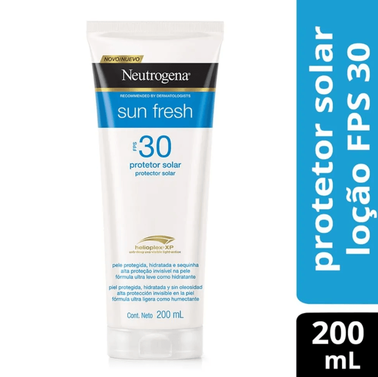Encontraproduto.com.br - Protetor Solar Neutrogena Sun Fresh FPS30 Frasco 200ml