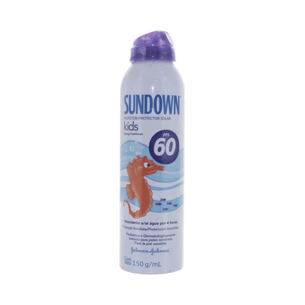 Encontraproduto.com.br - Protetor Solar SUNDOWN Kids Spray FPS 60 120mL