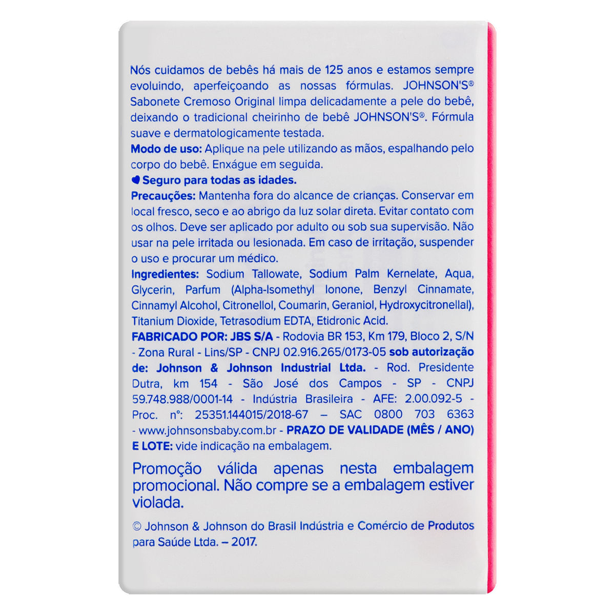 Encontraproduto.com.br - Sabonete Johnsons Baby Leve 4 Pague 3 com 80g